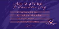 Tips for Relaxation Twitter Post