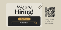 Generic Job Hiring Twitter Post Design