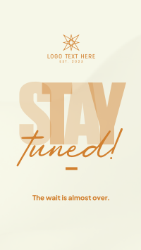 Simplistic Stay Tuned Instagram Reel Image Preview