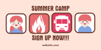 Summer Camp Registration Twitter Post