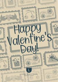 Rustic Retro Valentines Greeting Poster