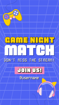 Game Night Match Instagram Story