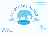 Landscape Artist Postcard