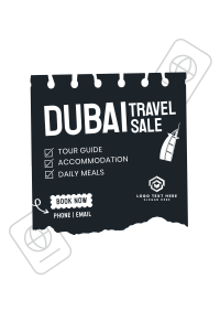 Dubai Travel Destination Poster