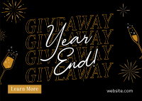 Year End Giveaway Postcard Design