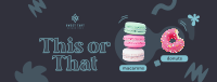 This or That Dessert Facebook Cover Image Preview