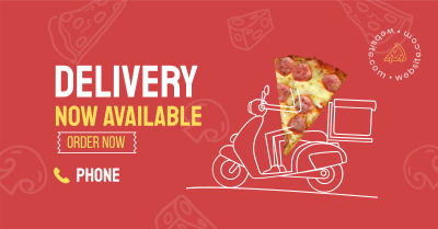 Pizza Delivery Facebook Ad Image Preview