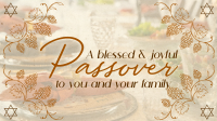 Rustic Passover Greeting Facebook Event Cover