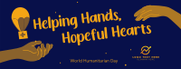 Helping Hands Humanitarian Day Facebook Cover