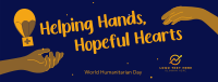 Helping Hands Humanitarian Day Facebook Cover Design