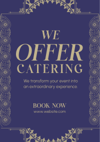 Elegant Art Deco Restaurant Poster