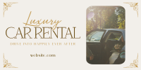 Luxury Car for Rent Twitter Post