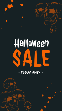 Halloween Skulls Sale Facebook Story