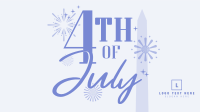 4th of July Text Animation