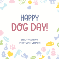 Dog Day Heart Instagram Post Design