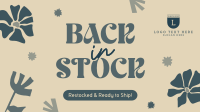 Quirky Back In Stock Facebook Event Cover