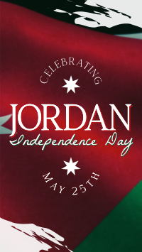 Jordan Independence Flag  Facebook Story