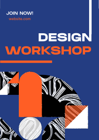 Modern Abstract Design Workshop Flyer