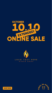 Extended Online Sale 10.10  Instagram Story