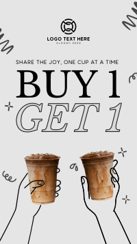 Buy 1 Take 1 Coffee Facebook Story