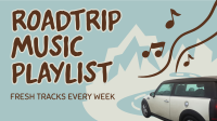 Roadtrip Music Playlist Animation