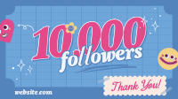 Playful Thank You Follower Facebook Event Cover