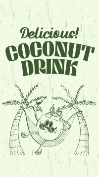 Coconut Drink Mascot Instagram Reel