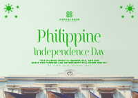 Vintage Philippine Independence Day Postcard Image Preview