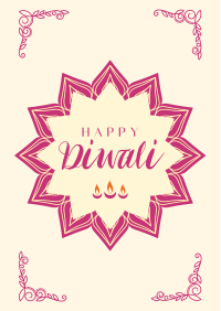 Ornamental Diwali Greeting Flyer