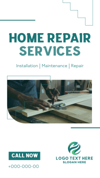 Simple Home Repair Service Facebook Story