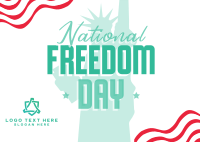 Freedom Day Celebration Postcard