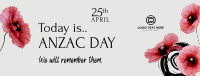 Anzac Day Message Facebook Cover Image Preview