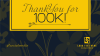 Floral Thank You Followers Animation