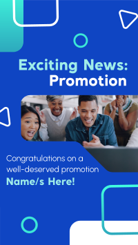 Corporate Promotion Announcement Instagram Reel Image Preview