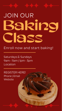 Bake Class Register Instagram Reel