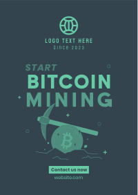 Start Crypto Mining Flyer