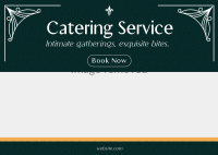 Elegant Catering Service Postcard Design