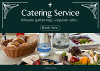 Elegant Catering Service Postcard Image Preview