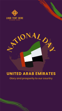 National UAE Flag Facebook Story