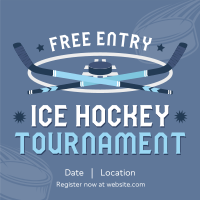 Ice Hockey Tournament Instagram Post