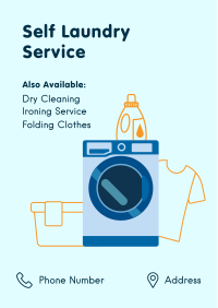 Self Laundry Cleaning Flyer