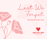 Remembrance Flowers Facebook Post