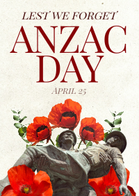 Anzac Day Collage Flyer