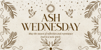 Rustic Ash Wednesday Twitter Post