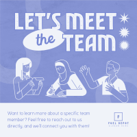 Meet Team Employee Instagram Post Image Preview