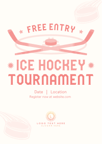 Ice Hockey Tournament Poster