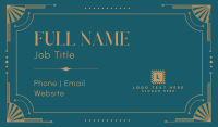 Stylish Art Deco Business Business Card