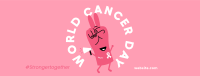 Cancer Peace Sign Facebook Cover Image Preview