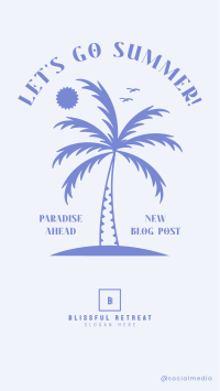 Party Palm Tree Instagram Story