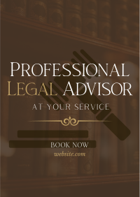 Legal Advisor At Your Service Flyer